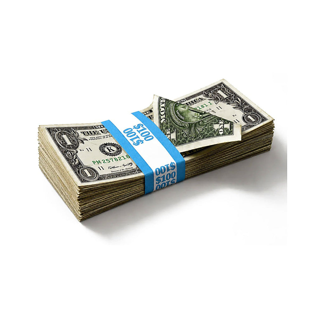 $100 Full Print $1 bills stack