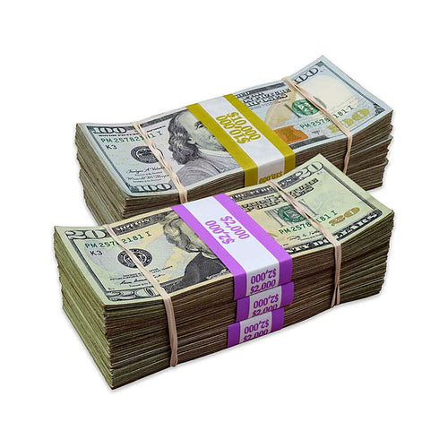 $12K Full Print - $100 and $20 stacks